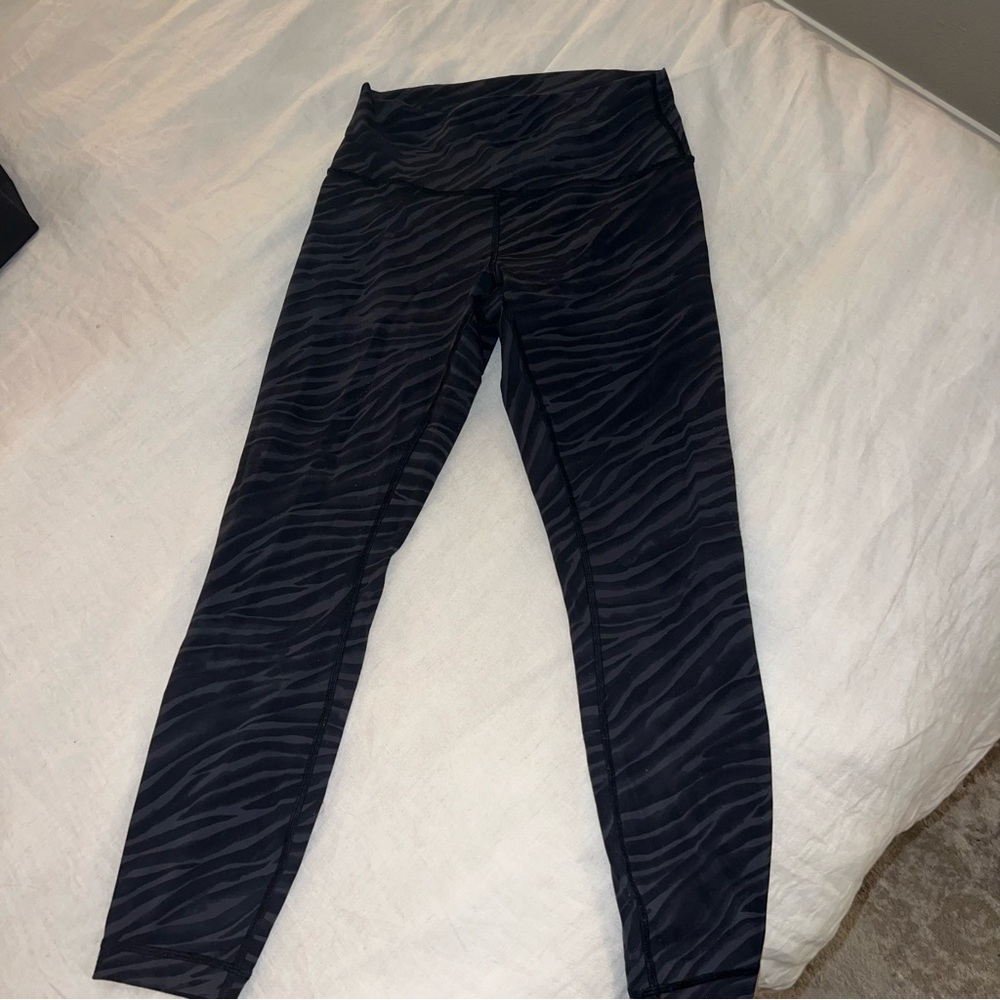 Zebra Print Black Leggings